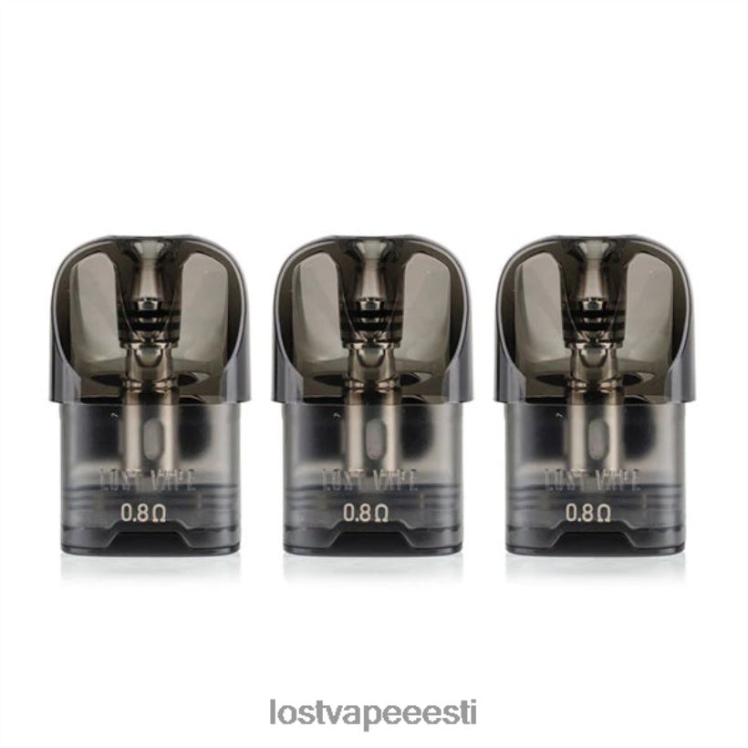 Lost Vape URSA asenduskaunad | 2,5 ml (3 pakk) roheline 0,8 oomi R6P4HL125 - Lost Vape Flavors Eesti