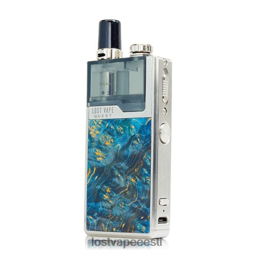 Lost Vape Quest orion q pod seadme täiskomplekt hõbe/sinine torkepuit R6P4HL476 - Lost Vape Wholesale