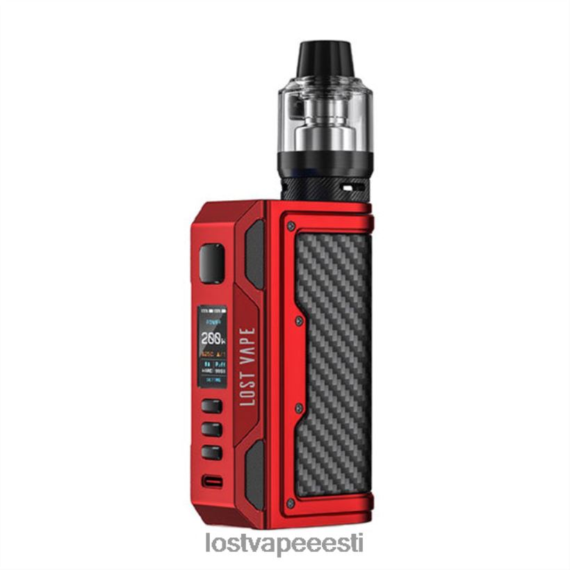 Lost Vape Thelema quest 200w komplekt matt punane/süsinikkiud R6P4HL139 - Lost Vape Near Me