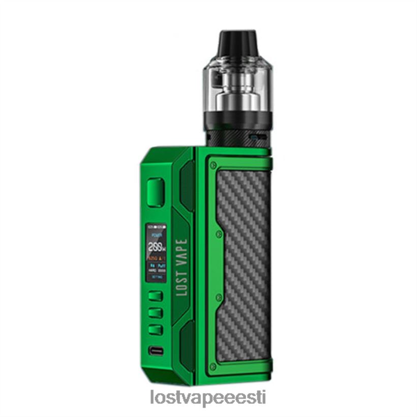 Lost Vape Thelema quest 200w komplekt roheline/süsinikkiud R6P4HL145 - Lost Vape Flavors Eesti