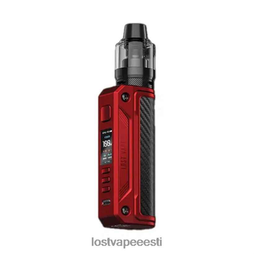 Lost Vape Thelema soolo 100w komplekt matt punane/süsinikkiud R6P4HL172 - Lost Vape Tallinn