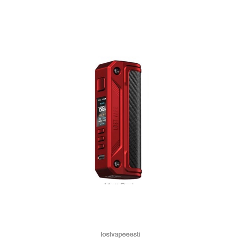 Lost Vape Thelema soolo 100w mod matt punane/süsinikkiud R6P4HL253 - Lost Vape Customer Service