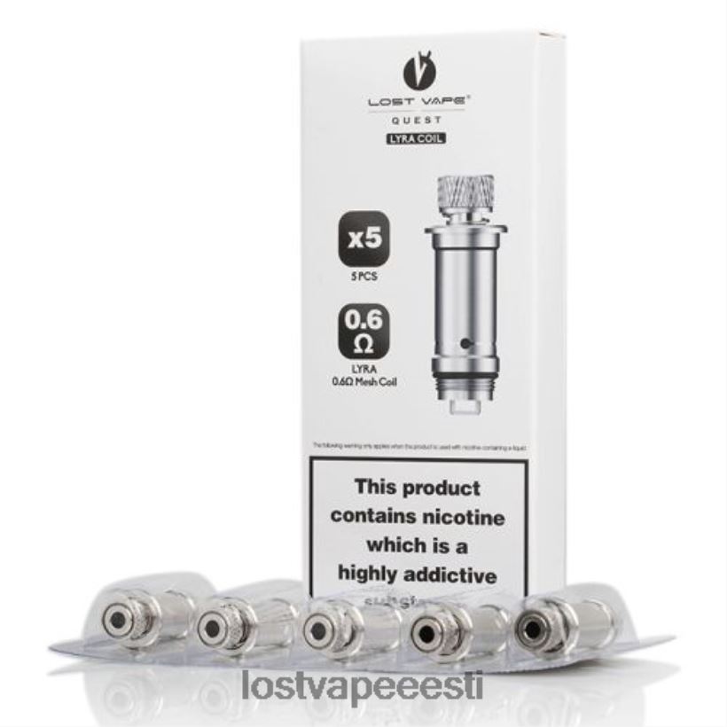 Lost Vape Lyra asenduspoolid (5-pakk) võrgusilma mähis 0,6 oomi R6P4HL391 - Lost Vape Eesti