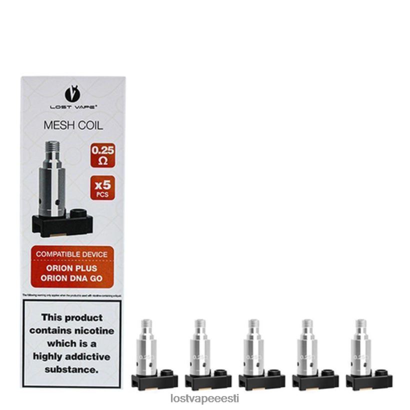 Lost Vape Orion pluss DNA asendusmähised (5-pakk) 0,5 oomi R6P4HL326 - Lost Vape Wholesale