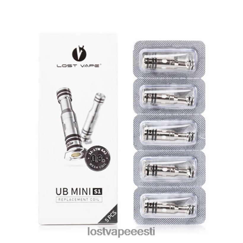 Lost Vape UB mini-asendusrullid (5-pakk) 0,8 oomi R6P4HL8 - Lost Vape Disposable