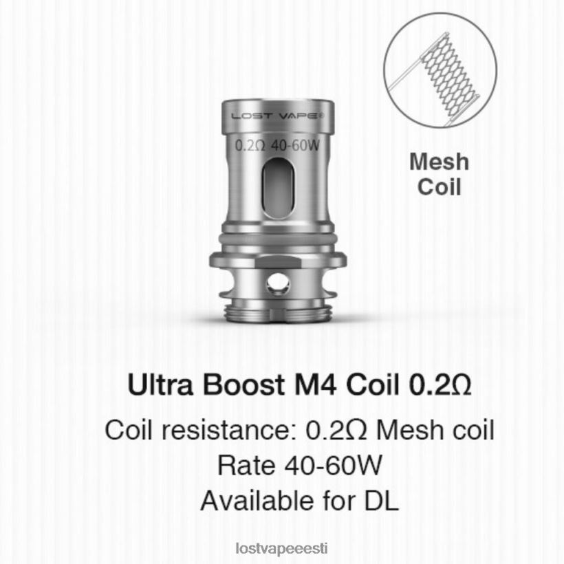 Lost Vape Ultra võimendusspiraalid (5-pakk) m4 v2 0,2 ​​oomi R6P4HL349 - Lost Vape Near Me