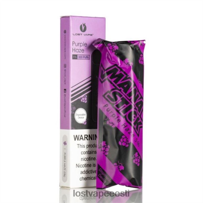 Lost Vape Mana pulk ühekordne | 300 pahvi | 1,2 ml lilla udu 5% R6P4HL527 - Lost Vape Review