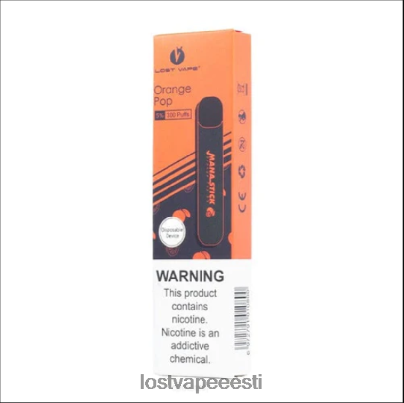 Lost Vape Mana pulk ühekordne | 300 pahvi | 1,2 ml oranž pop 5% R6P4HL523 - Lost Vape Customer Service