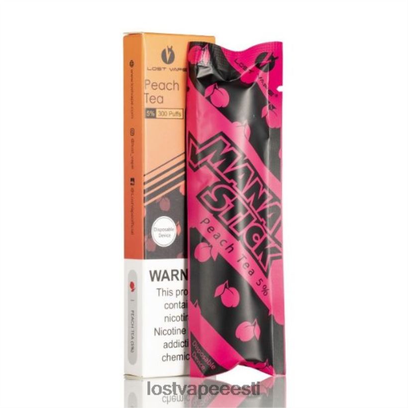 Lost Vape Mana pulk ühekordne | 300 pahvi | 1,2 ml virsiku tee 5% R6P4HL525 - Lost Vape Flavors Eesti
