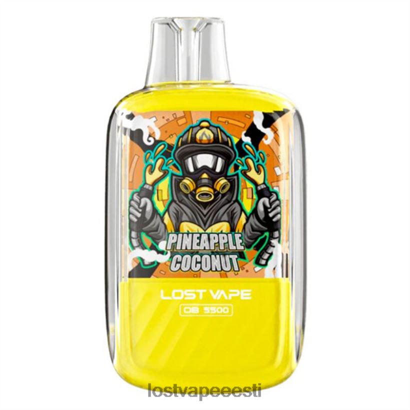Lost Vape Orion ob5500 5500 pihustust 14ml 50mg ühekordne ananassi kookospähkel R6P4HL104 - Lost Vape Price Eesti