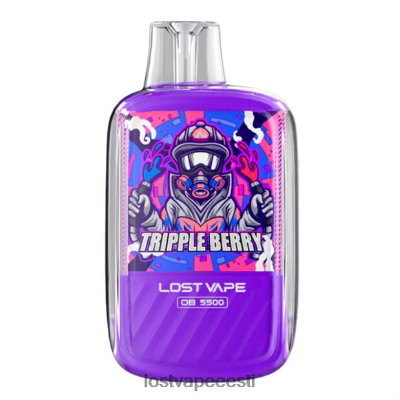 Lost Vape Orion ob5500 5500 pihustust 14ml 50mg ühekordne kolmekordne marja R6P4HL108 - Lost Vape Disposable