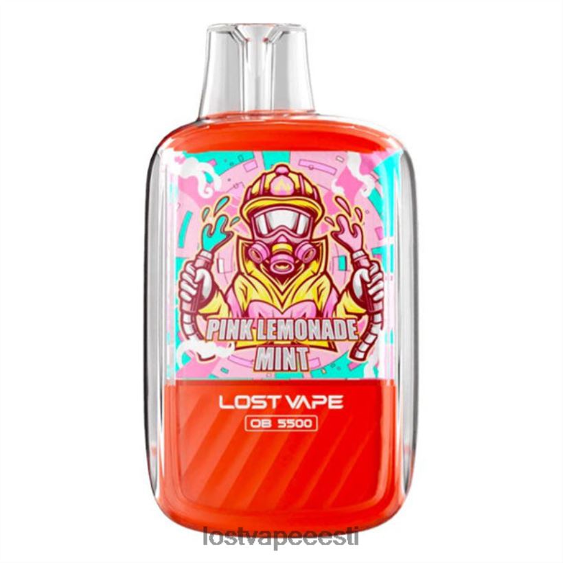 Lost Vape Orion ob5500 5500 pihustust 14ml 50mg ühekordne roosa limonaadi piparmünt R6P4HL105 - Lost Vape Flavors Eesti