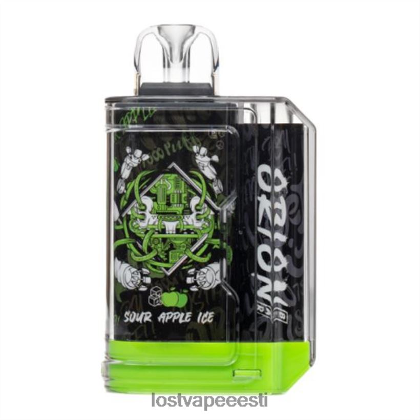 Lost Vape Orion baari ühekordne | 7500 pahvi | 18 ml | 50 mg hapu õunajää R6P4HL1 - Lost Vape Eesti