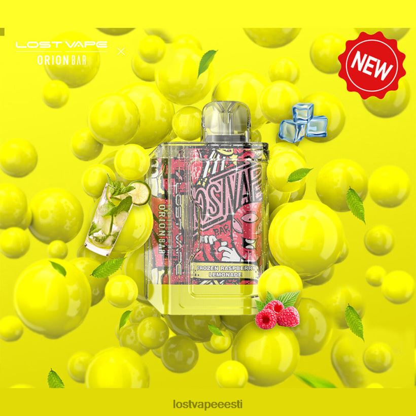 Lost Vape Orion baari ühekordne | 7500 pahvi | 18 ml | 50 mg külmutatud vaarika limonaad R6P4HL92 - Lost Vape Tallinn
