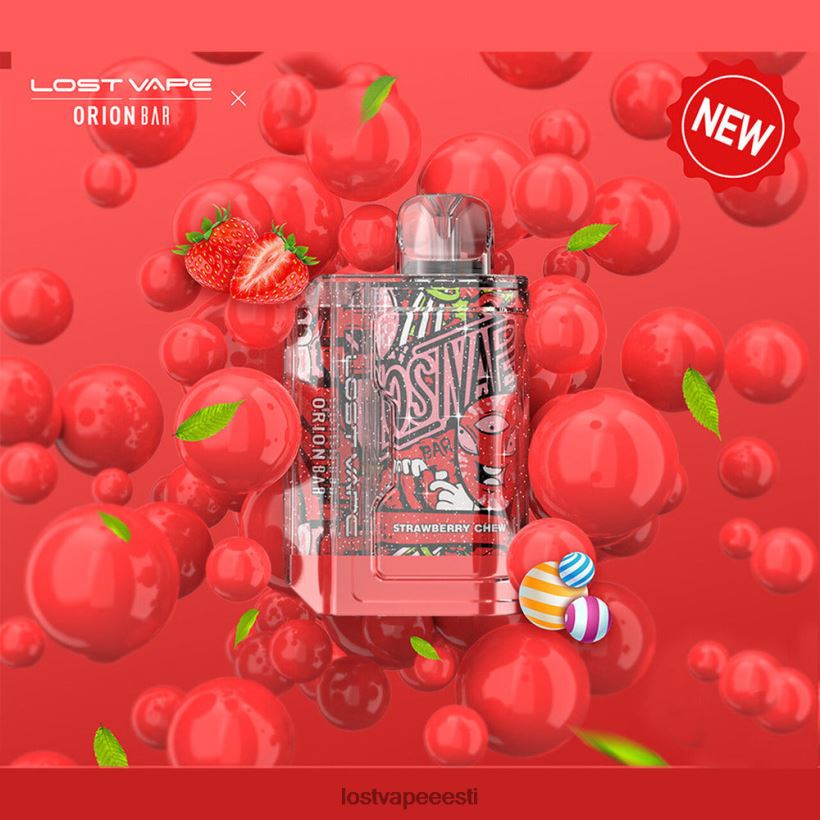 Lost Vape Orion baari ühekordne | 7500 pahvi | 18 ml | 50 mg maasika närimine R6P4HL91 - Lost Vape Eesti