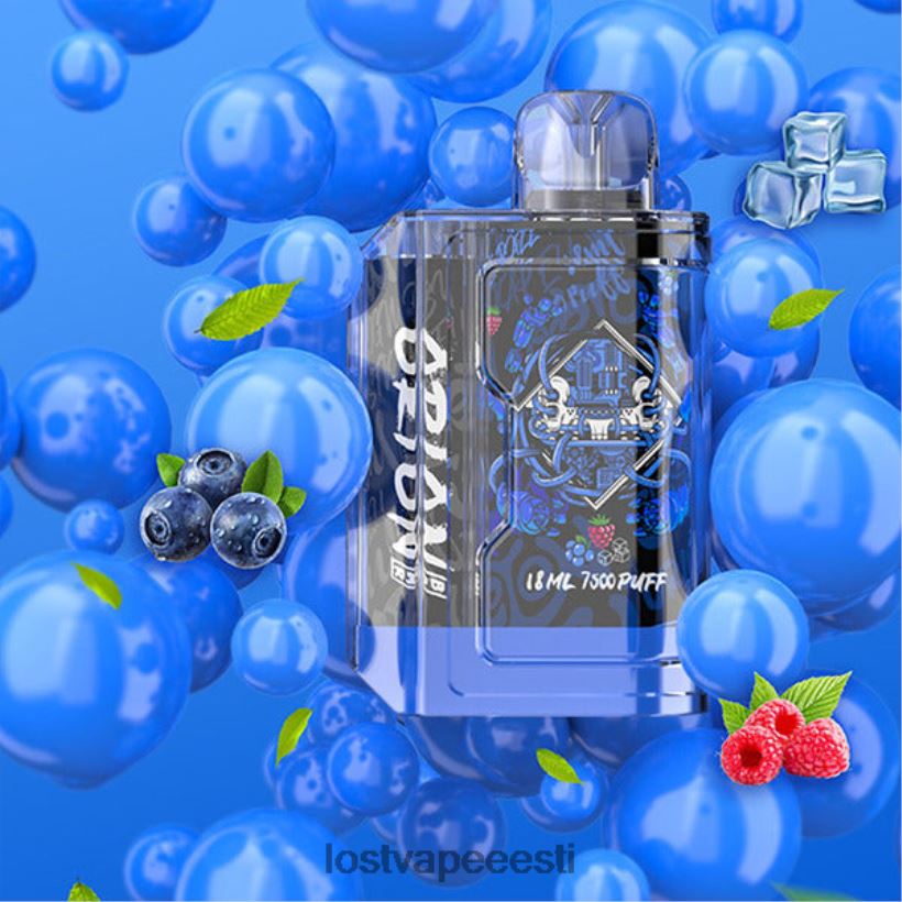 Lost Vape Orion baari ühekordne | 7500 pahvi | 18 ml | 50 mg sinine razz jää R6P4HL82 - Lost Vape Tallinn
