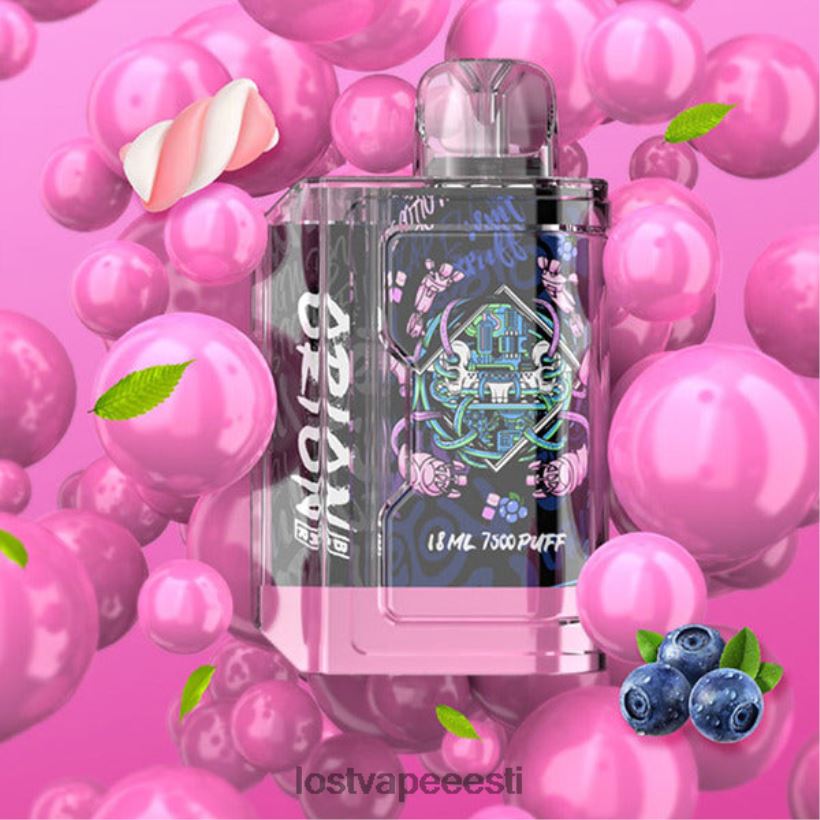 Lost Vape Orion baari ühekordne | 7500 pahvi | 18 ml | 50 mg sinine suhkruvatt R6P4HL78 - Lost Vape Disposable